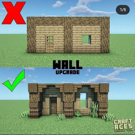 Minecraft Building House Blueprints, Mc House Blueprints, Minecraft Village Houses Blueprints, Upgraded Village Minecraft, Minecraft Villager House Upgrade, Minecraft Survival House Blueprints, Minecraft Village Upgrade, Cute Minecraft Houses Tutorial, Minecraft House Ideas Blueprints