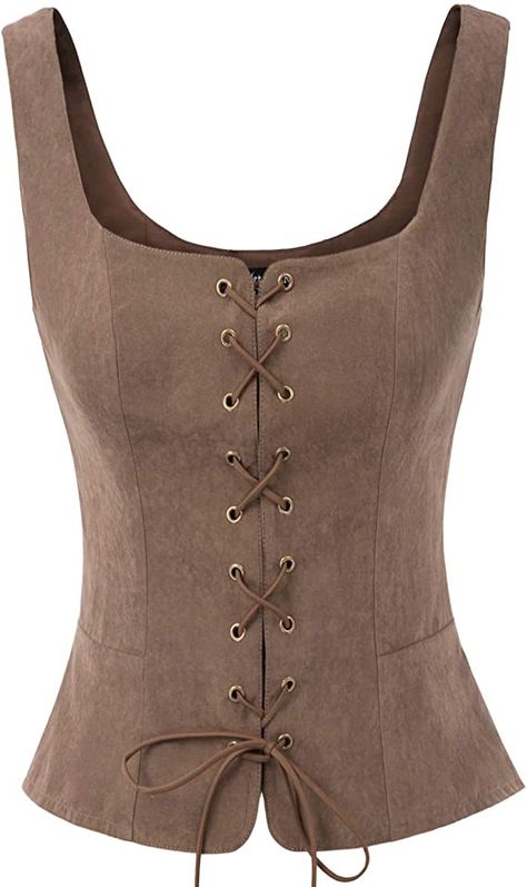 Peasant Bodice, Corset Steampunk, Fair Outfit, Chaleco Casual, Pirate Outfit, Corset Vest, Ren Fest, Steampunk Corset, Ren Fair