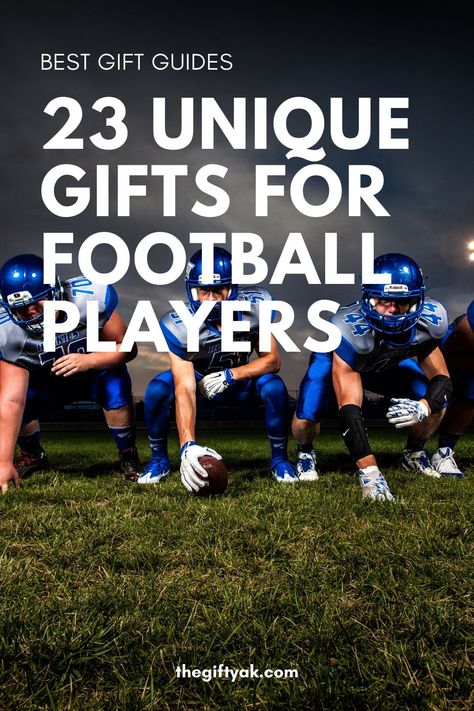 Find the perfect gift for the football players in your life. Is he a fan of gadgets or gear? Maybe both! Choose from training equipment to cool gadgets. Get gifts to get ready for the football season or enjoy watching some games at home. Whether you are looking for kids, teens, or adults or for players, coaches, or fans you can find a perfect gift. #gifts #football https://thegiftyak.com/gift-ideas/football-gift-ideas-for-players/ Football Spirit Night Ideas, Football Swag Ideas, Gifts For Homecoming Court, Gifts For Football Players Game Day, Gifts For Football Team, Sports Banquet Gift Ideas, Football Sr Night Ideas, Homecoming Gifts For Boys, Coach's Gift Ideas