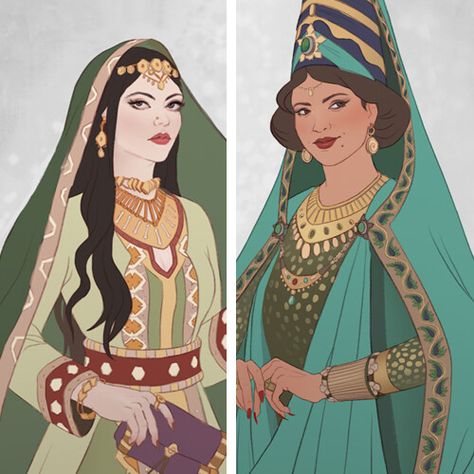 Medieval Persian Clothing, Persian Traditional Dress, Persian Character Design, Persian Headdress, Ancient Persian Clothing, Middle Eastern Character Design, Middle Eastern Princess, Traditional Iranian Clothing, Persian Clothes