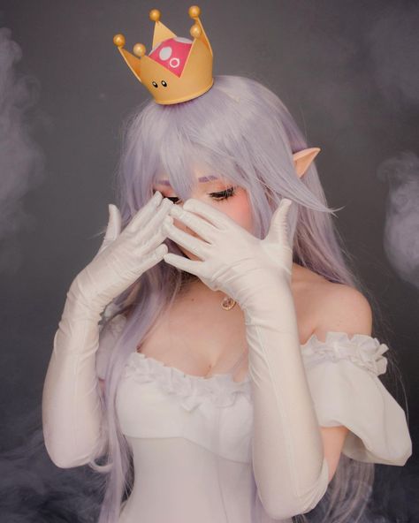 Boosette Cosplay, Queen Boo, Dresses School, Ella Freya, Mario Cosplay, Movie Inspired Outfits, Super Mario Art, Cosplay Inspo, Anime Clothing