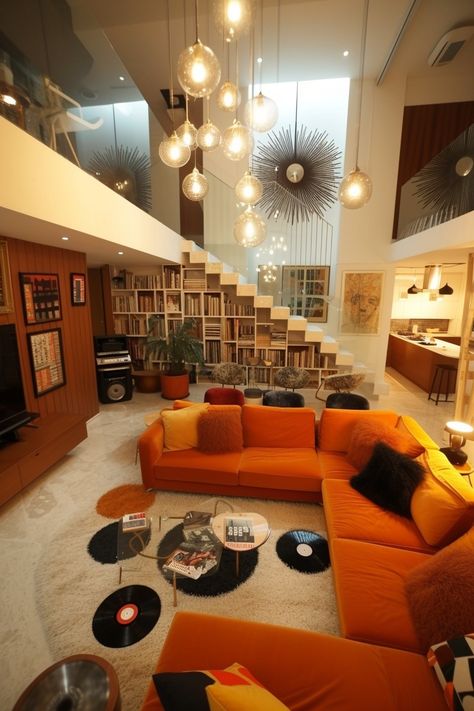 70s Living Room, 80s Interior, 70s Interior, 70s House, Retro Interior Design, 70s Home, 70s Home Decor, Dream Apartment Decor, Future Apartment Decor