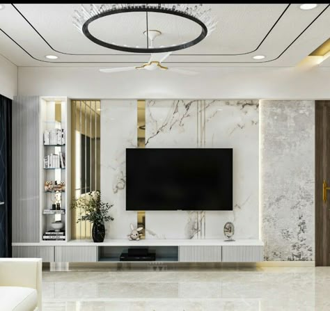 Tv Unit Hall Design, Living Room Tv Wall Luxury Tv Units, Tv Wall Design Luxury Living Rooms, Hall Tv Unit Design Modern, Tv Unit Design Modern Living Luxury, Living Room Tv Wall Luxury, Tv Wall Design Modern Luxury, Tv Wall Design Luxury, Bedroom Tv Unit Design