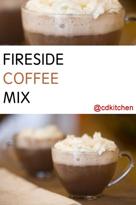 Instant Christmas Coffee, Coffee Mixes Recipes, Nondairy Coffee Creamer, Fireside Coffee Mix Recipe, Powdered Drink Mix Recipes, Fireside Coffee, Instant Coffee Recipes, Tea Mixes, Homemade Dry Mixes