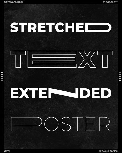 Moving Text Design, Motion Typography Poster, Typographic Motion Design, Typo Design Poster, Text Motion Design, Typography Animation Motion Graphics, Stretch Typography, Motion Typography Animation, Motion Graphics Poster