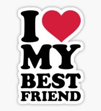 I love my best friend Sticker I Love Bestie, I Heart My Best Friend, Best Friend Stickers, Bff Stickers, I Love Friends, Friend Stickers, I Love My Best Friend, Friends Forever Pictures, Love You Friend