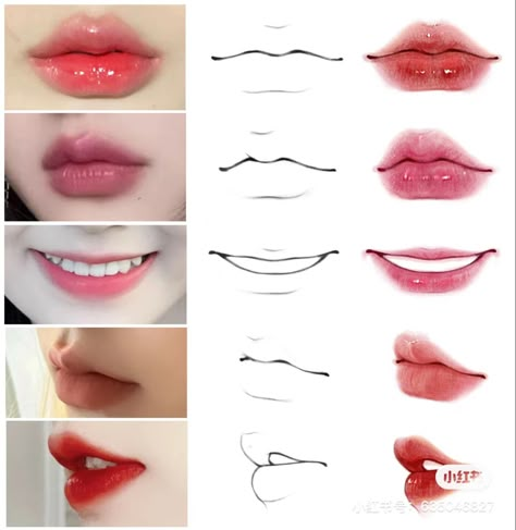 Real Reference Photos, Pursed Lips Drawing, Mouth Sculpture, Lip Reference, How To Draw Lips, Beautiful Pencil Drawings, Draw Lips, Bahasa Jepun, Bird Sculptures