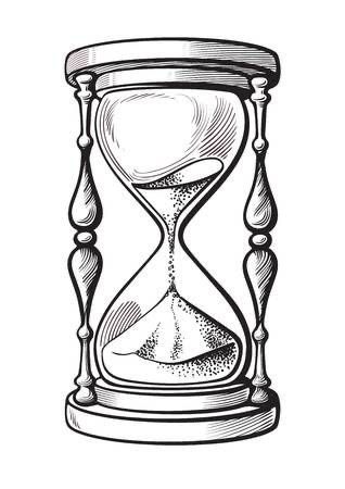 Hour Glass Tattoo Design, Hourglass Drawing, Jam Pasir, Compass Clock, Clock Drawings, Hourglass Tattoo, Sand Clock, Muster Tattoos, Tattoo Zeichnungen