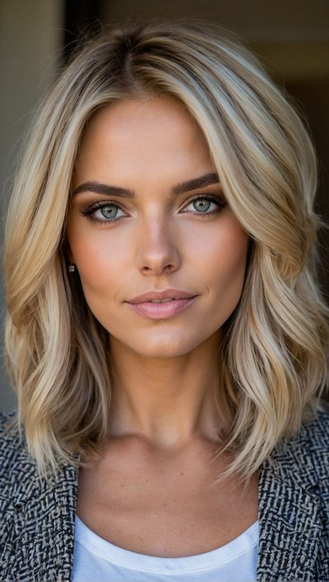 Hair Color Ideas For Blondes Highlights, Shoulder Length Blonde, 2024 Hairstyles, Summer Blonde Hair, Blonde Hair Transformations, Summer Cut, Keynote Speaker, Blonde Hair Inspiration, Blonde Hair Looks