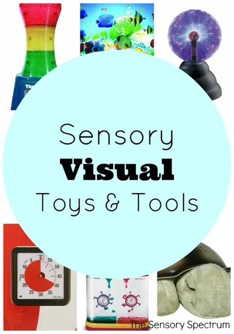 Sensory Visual Toys & Tools | The Sensory Spectrum Visual Toys, Sensory Activities For Kids, Sensory Diet, Visual Impairment, Sensory Tools, Toy Tools, Sensory Ideas, Sensory Integration, Counseling Activities