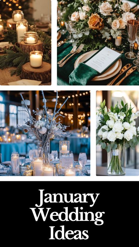 Elegant January wedding table setting with blue and white decorations perfect for a winter theme. January Wedding Florals, Winter Wedding Ideas January, January Weddings, January Decor Ideas, January Wedding Ideas, Creative Table Settings, Winter Wedding Themes, Winter Bouquets, January Decor