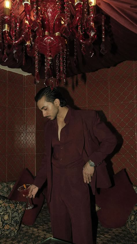 Shrawan Chhetri | The cult maroon! Suit: @the_tuxedo__ Designer: @sharief_mohammed_ Location: @gumbad.cafe 👨🏻‍🍳 @redroom.ai | Instagram Maroon Tuxedo Men, Magenta Suit Men, Wine Red Suit Men, Maroon Mens Suit, Maroon Outfit Men, Maroon Suit Wedding, Suit Poses For Men, Maroon Suit Men, Red Suits For Men