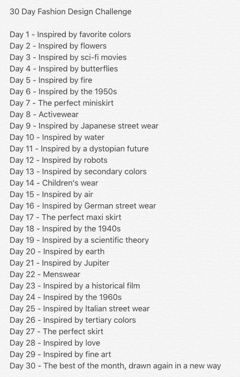 30 Day Fashion Design Challenge by designer Kelsey Lovelle Fashion Prompts, Fashion Design Challenge, Illustration Challenge, Fashion Challenge, Fashion Design Classes, Fashion Dream Job, Sewing Challenge, Fashion Career, Fashion Design Books