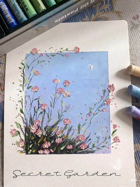 Acrylic Painting Ideas On Canvas, Nautical Chic, Acrylic Painting Ideas, Soyut Sanat Tabloları, Oil Pastel Art, Painting Ideas On Canvas, Small Canvas Art, Diy Canvas Art Painting, Flower Art Painting