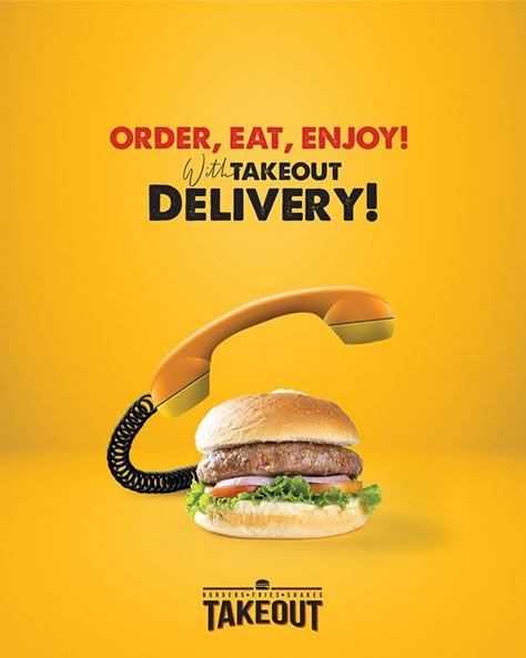 Burger Delivery, Menue Design, Ads Creative Advertising Ideas, Creative Advertising Design, Social Media Advertising Design, Food Menu Design, Food Advertising, Photoshop Tutorial Design, Food Content