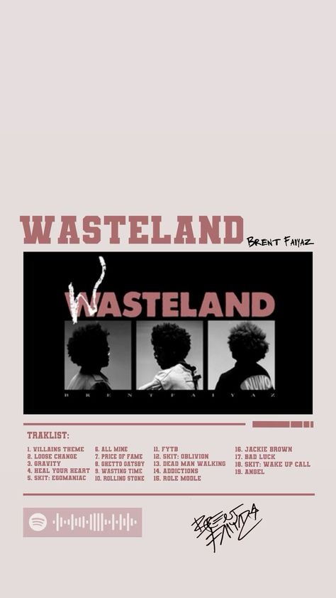 Wasteland Wallpaper, Tyler The Creator Wallpaper, Diy Gift For Bff, Brent Faiyaz, 3d Tshirt, Cool Album Covers, Music Poster Design, Church Poster, Black Phone Wallpaper