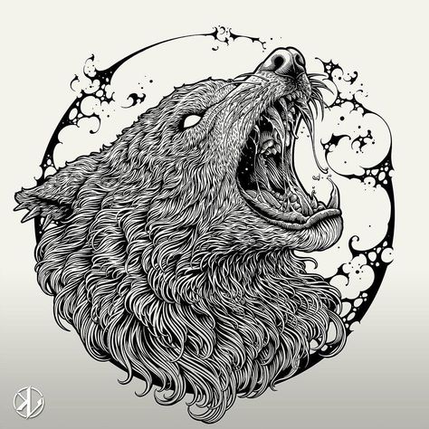 L O G O U P | “Wolf” 🐺 Awesome work by @healthypeople.art Follow 👉 @logoup_ for daily inspirations • DM or Email us for business inquiries! 👌 • Don’t… | Instagram Wolf Illustration Art, Wolf Graphic Design, Lettering Sketch, Photoshop Drawing, Tattoo Wolf, Wolf Graphic, Wolf Illustration, Art Hobby, Wolf Drawing