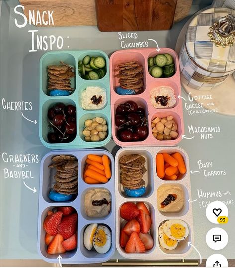 Snack Box Ideas, Healthy Lunch Snacks, Protein Lunch, Snack Prep, Healthy High Protein Meals, Ideas Lunch, Easy Healthy Meal Prep, Healthy Food Dishes, Lunch Box Ideas