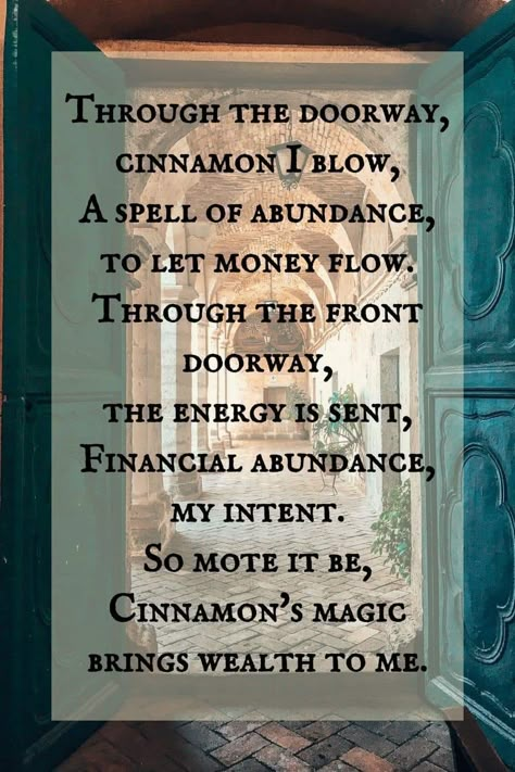 1st Of Month Cinnamon, Cinnamon Doorway Ritual, Cinnamon First Of The Month Ritual, Cinnamon Blowing Ritual, Cinnamon Spell For Money, Cinnamon 1st Of Month, Cinnamon Through The Door, Cinnamon Blessing 1st Of The Month, Cinnamon 1st Of Month Spell