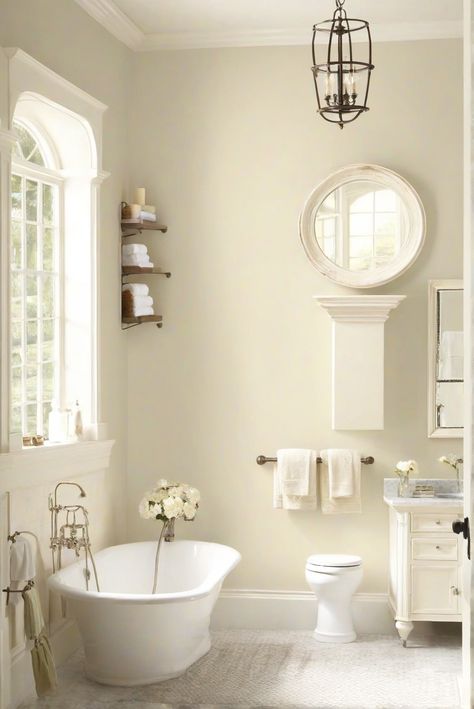 Bathroom renovation, Antique White paint, Wall painting ideas, Interior design services Sw Antique White Walls, Behr Antique White Walls, Behr Antique White, Antique White Walls, Antique White Bathroom, Magnolia Paint Colors, Walnut Wood Kitchen, Antique White Paint, Parisian Bathroom