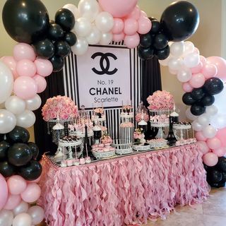 Blossom Blooms Events (@blossombloomsevents) • Instagram photos and videos Chanel Themed Birthday Party, Chanel Birthday Theme, Chanel Birthday Party Decoration, Coco Chanel Birthday Party, Coco Chanel Birthday, Chanel Bridal Shower, Chanel Baby Shower, Chanel Bridal, Coco Chanel Party