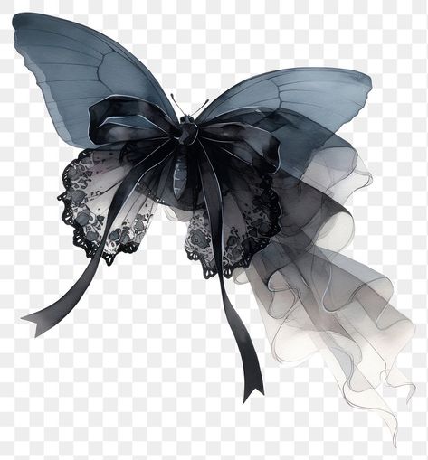 Blue Butterfly Png, Butterflies Png, Black Coquette, Femininity Aesthetic, Coquette Design, Coquette Black, Aesthetic Writing, Black Stuff, Lace Coquette