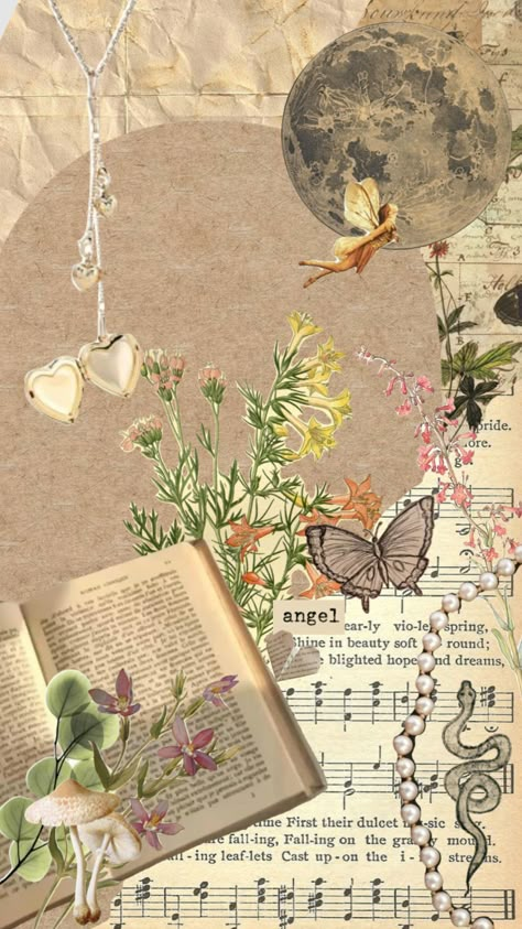 Fairy Book Aesthetic, Fairy Aesthetic Background, Fairy Garden Wallpaper, Book Art Projects, Wall Collage Decor, Laptop Wallpaper Desktop Wallpapers, Vintage Fairy, Scrapbook Background, Pinturas Disney