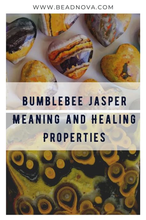 Bumblebee jasper is a powerfully enchanted gem with almost limitless applications. This stone gets its name from the mesmerizing pattern it displays and is prized by reiki masters for its healing properties, uses, and other benefits. #bumblebeejasper #crystal #jasper #gemstone Jasper Properties, Bumblebee Jasper Crystal Meaning, Bumble Bee Jasper Crystal Meaning, Bumblebee Jasper Meaning, Bumblebee Jasper, Jasper Meaning, Spiritual Awakening Higher Consciousness, Spiritual Awakening Quotes, Spiritual Awakening Signs