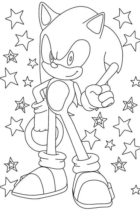 Tails Coloring Pages, Disney Cars Coloring, Coloring Pages Sonic, Sonic Birthday Party Ideas, Sonic The Hedgehog Coloring, Sonic Coloring Pages, Kids Colouring Printables, Sonic Coloring, Avengers Coloring Pages