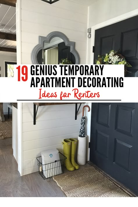 Decorating your college apartment on a budget? Here are some cheap DIY decor projects for your kitchen, bathroom, and living room! #rentals #apartment #diydecor #temporarydecor Renter Friendly Diy, Renter Friendly Upgrades, Rental Upgrades, Renter Friendly Decorating, Rental Hacks, Rental Makeover, Rental Kitchen Makeover, Renters Decorating, Rental Friendly