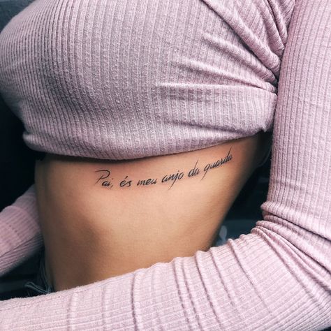 Tattoo Below Breast Tattoo, Tattoos Under The Breast, Phrases Tattoo Women, Tattoo On Breast Women, Tattoo Ideas Female Under Breast, Tattoo Ideas Female Breast, Name Tattoo Under Breast, Small Breast Tattoo, Underboob Word Tattoo