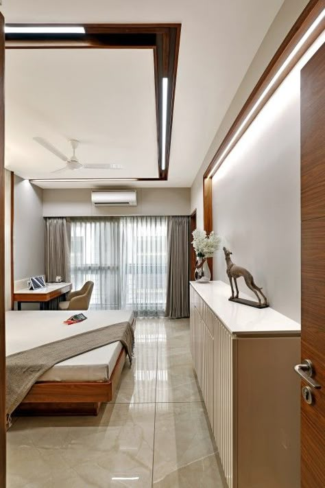 Elegant Apartment Interiors | Studio 7 Designs - The Architects Diary False Ceiling Ideas, Ceilings Design, False Ceiling Designs, False Ceiling Bedroom, Fall Ceiling, Pop False Ceiling, Interior Ceiling Design, Bedroom False Ceiling, Pop False Ceiling Design