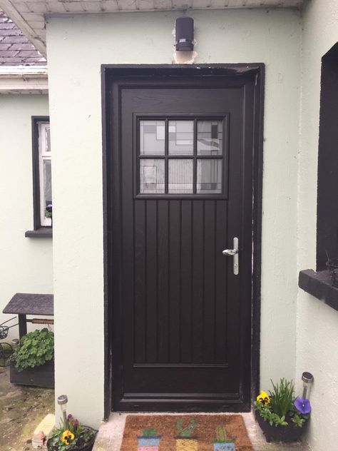 Palladio Dublin door in Bog Oak by Murphy Larkin Palladio Doors, Chester, House Rental, Dublin, Tall Cabinet Storage, House Exterior, Front Door, Doors, Cottage