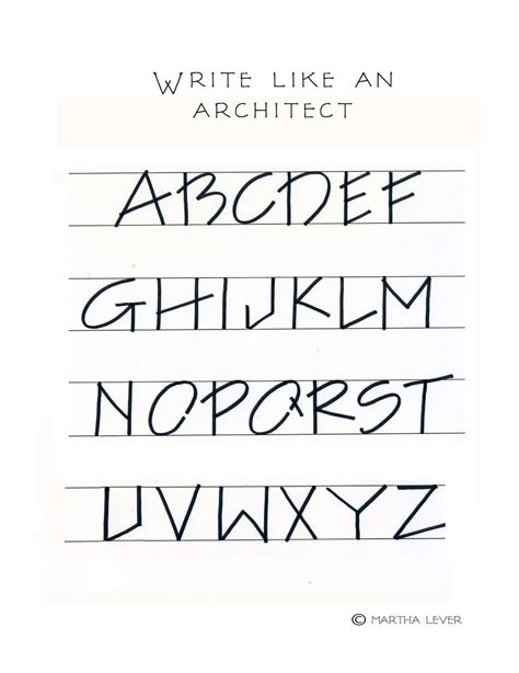 Architect Lettering, Architectural Typography, Architect Writing, Architectural Font, Cursive Practice Sheets, Architectural Lettering, Lettering Fonts Design, Letras Cool, Alfabet Font