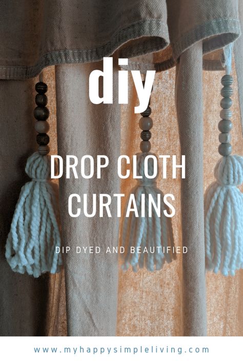 Dyed Drop Cloth Curtains, Boho Curtains Diy, Drop Cloth Curtains Diy, Outdoor Hairstyles, Diy Drop Cloth Curtains, Been Dip, Bright Farmhouse, Drop Cloth Projects, Jewelry Tips And Tricks