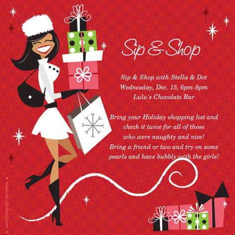 Arbonne Party, Sip And Shop, Open House Invitation, Imagenes Mary Kay, Stella Dot Style, Holiday Boutique, Mary Kay Ideas, 31 Gifts, Scentsy Party