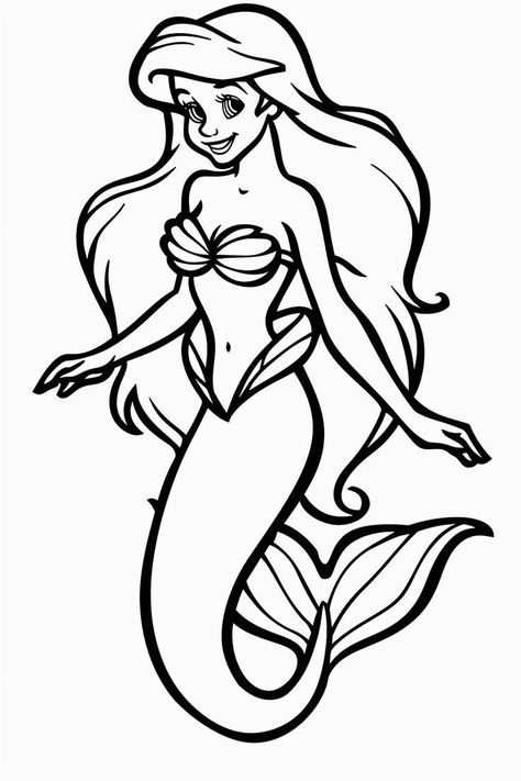 The Little Mermaid Coloring Pages, Little Mermaid Coloring Pages, Nemo Coloring Pages, Ariel Coloring Pages, Ariel Pictures, Minnie Mouse Coloring Pages, Sea Plants, Animal Categories, Mouse Color