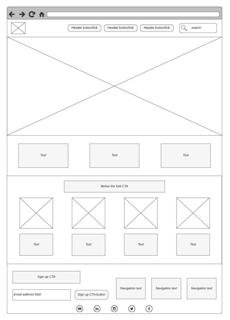 15 Wireframe Examples and How to Make Your Own | Looka Website Wireframe Templates, Wireframe Sketch, Wireframe Mockup, Website Wireframe, Photo Frame Style, Wireframe Template, Wireframe Website, Web Development Programming, Webpage Template