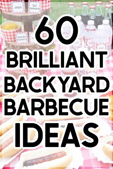 Backyard Barbecue Ideas, Cookout Theme, Bbq Theme Party, Summer Party Hacks, Barbecue Ideas, Outdoor Bbq Party, Bbq Decorations, Bbq Birthday Party, Bbq Party Food