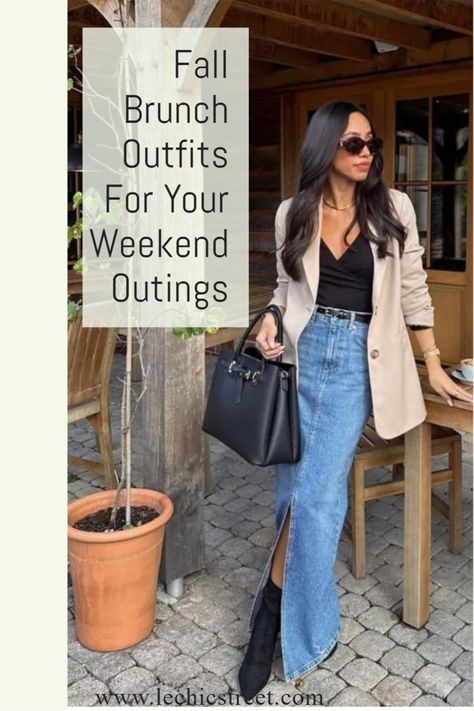 brunch, brunch outfit, brunch outfits, brunch outfit ideas, brunch look, fall fashion, fall outfit, fall fashion outfits Fall Lunch Date Outfit Casual, Fall Outfits For Brunch, Sunday Brunch Outfit Autumn, Posh Lunch Outfit, Fall 2024 Brunch Outfit, Brunch Outfit For Fall, Brunch Outfit Fall 2024, Ladies Brunch Outfit Winter, Atlanta Brunch Outfit