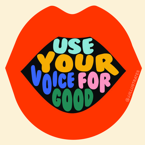 Use your voice for good speak up and make yourself proud Activism Tattoo, Vision Board Assignment, Voice Logo, Voice Quotes, Make Yourself Proud, Pride Logo, Throat Chakra Healing, Logo Design Illustration, Use Your Voice