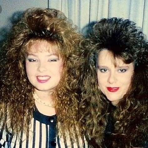 If I can’t see your bangs when I’m standing behind you, you’re not doing it right. #mallbangs #80sbangs #fanbangs #aquanet #perm #1980s… 80s Hair And Makeup, 1980's Hair, 80s Big Hair, 80s Hairstyles, 80's Hairstyle, Style Année 80, 1980s Hair, 80's Hair, Elsa Hair