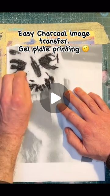 Colourful Gel Plate Prints / Mixed Media Artist on Instagram: "A simple way to transfer an image to gel plates with out the headache of laser-jets! #gelplates #gelliprint #imagetransfer #charcoal #processvideo #artreels" Gel Plate Image Transfer, Gel Plate Printing Ideas, Plate Art Ideas, Gel Plates, Gelli Plate Techniques, Art Middle School, Gel Plate Printing, Art Teaching Ideas, Plate Drawing