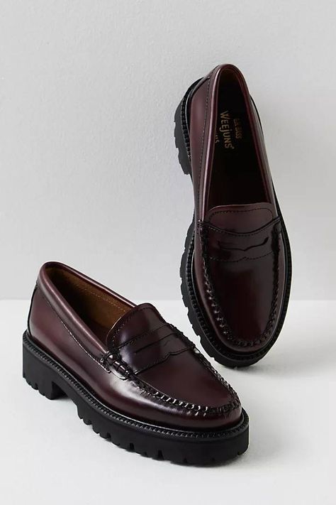 5 Flat Shoe Trends Every Parisian Woman Owns | Who What Wear Men Penny Loafers, Loafer Photography, Men’s Loafers, Chunky Loafers Men, Lug Loafers, Trending Shoes For Men, Platform Slip Ons, Gents Shoes, Penny Loafers Men