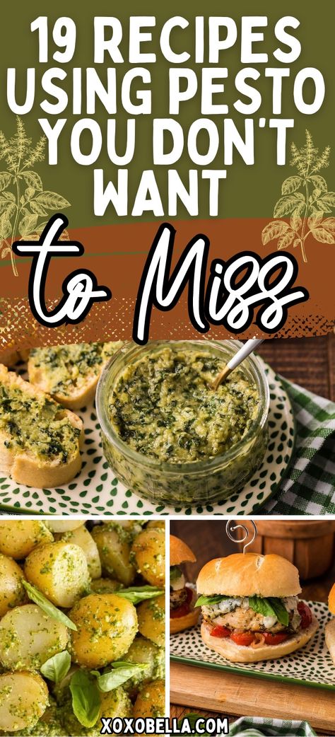 Roasted Garlic Pesto Recipe, Store Bought Pesto Recipes, Things To Eat With Pesto, Dinner With Pesto Sauce, Pesto Snack Ideas, Pasta Dishes With Pesto, What To Make With Basil Pesto, Pesto Ideas Healthy, Foods With Pesto