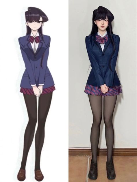 Komi Outfits, Komi Cosplay, Dresses School, Sans Cosplay, Women Uniform, Cant Communicate, 일본 패션, Movie Inspired Outfits, Snk Cosplay