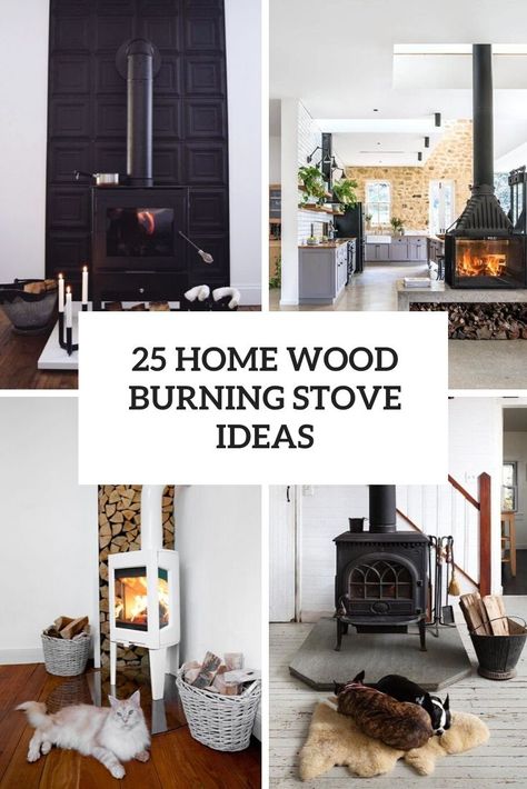 home wood burning stove ideas cover Where To Put A Wood Burning Stove, Decorating Behind A Wood Stove, Beautiful Wood Stove, Woodstove Mantle Decor, Farmhouse Wood Stove Fireplace, Living Room Wood Burning Stove, Cabin Wood Stove Surround, Word Burning Stove Ideas, How To Decorate Around A Wood Burning Stove