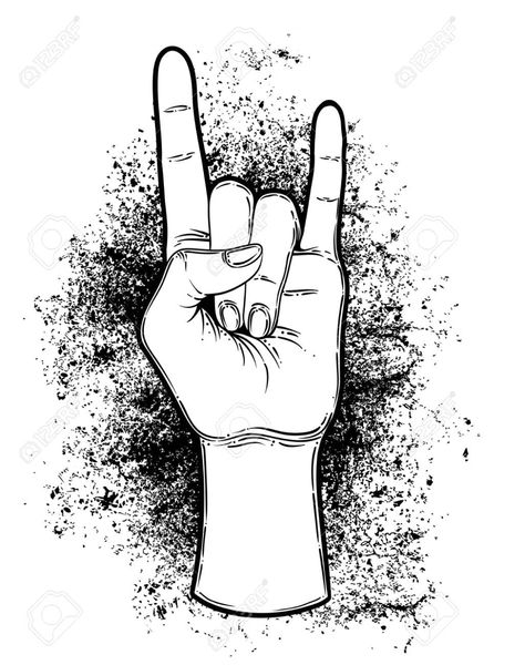 rock on sign - Google Search Rock On Sign, Rock And Roll Sign, Image Rock, Rock Sign, Hand Drawn Illustration, Yay Images, Human Hand, Drawn Illustration, Rock On