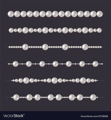 Pearl Digital Art Tutorial, Pearl Bead Embroidery, Pearl Pattern Design, Bead Background, Pearl Illustration, Beads Drawing, Pearl Drawing, Pearl Png, Dark Royalty