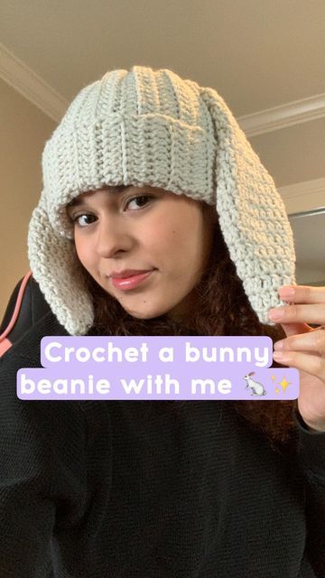 Bunny Ears Beanie Crochet Pattern, Crochet Bunny Beanie Pattern, Rabbit Ear Beanie Crochet, Bunny Beanie Crochet Pattern Free, Crochet Bunny Ear Beanie Free Pattern, Crochet Rabbit Beanie, Crochet Bunny Ears Hat Free Pattern, Bunny Ear Hat Crochet Pattern, Crochet Bunny Beanie Free Pattern